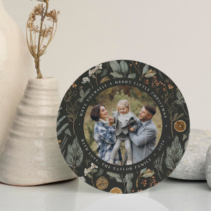 Moody Botanical Round Carte photo