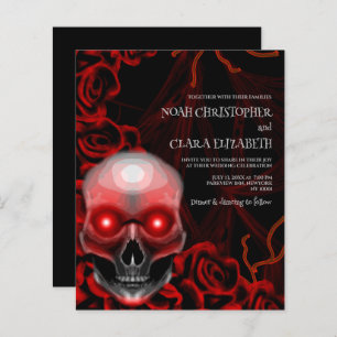 Moody floral noir crâne gothique budget halloween