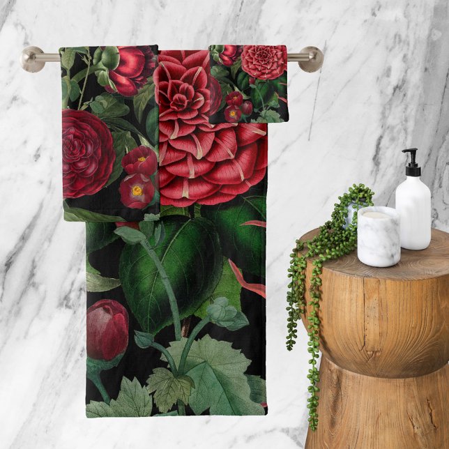 Moody Florals Noir & Bourgogne Vintage (Créateur téléchargé)