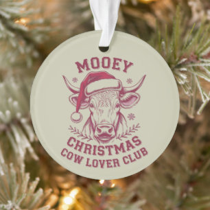 Mooey Noël Western Cow Lover Club Saison de Noël