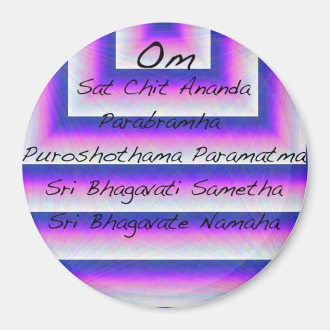 Moola Mantra Magnet (Devant)