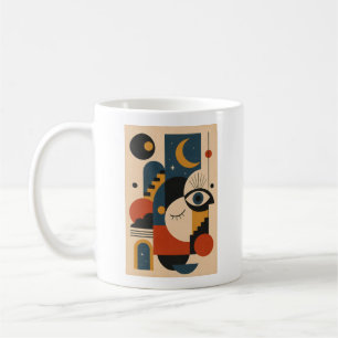 Moon and Eye – Geometric Art Mug