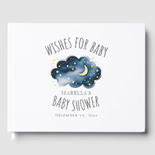 Moon and Stars Baby shower Livre d'or