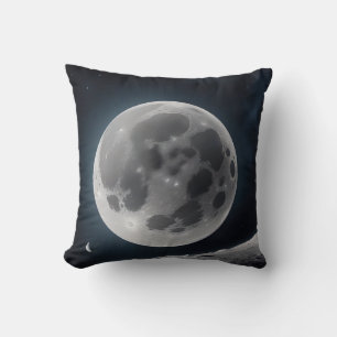 Moon Art Coussin - Céleste Phase Lunaire Décor Mai