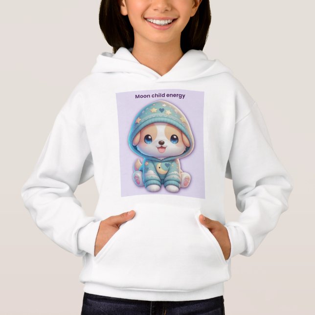Moon Child Energy Dog Hoodie (Devant)