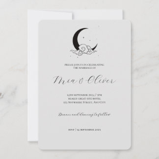 Moon Cloud Faire-part de mariage