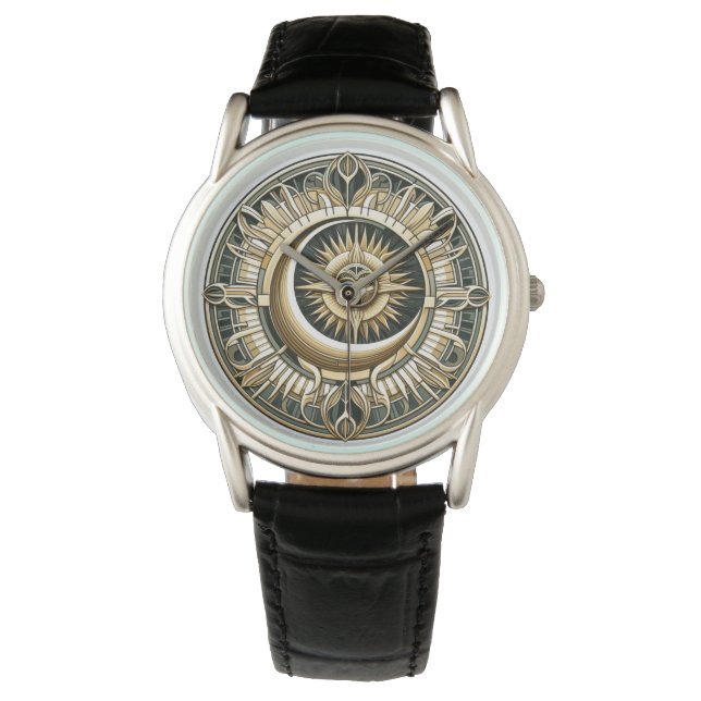 Moon et soleil motif AI montre visage (devant)