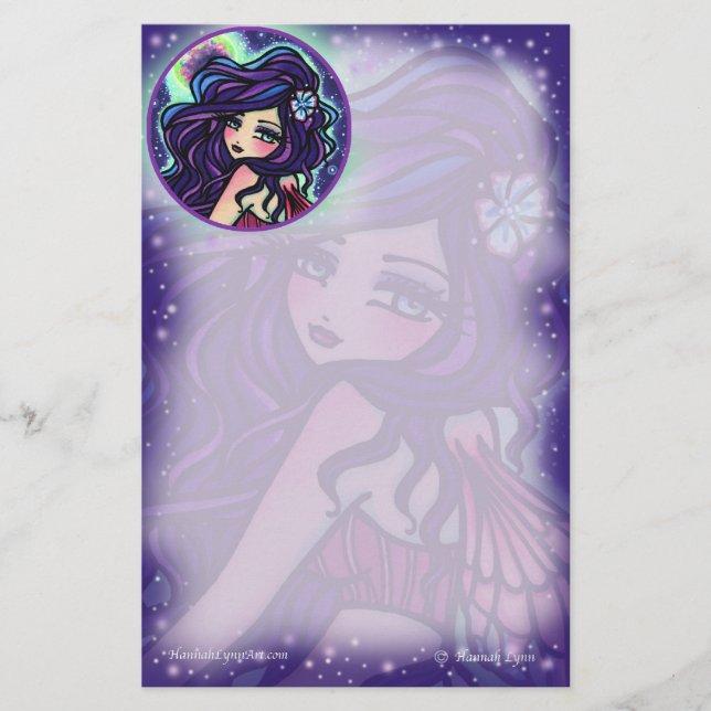 Moon Glow Fairy Imaginaire Art par Hannah Lynn (Devant)