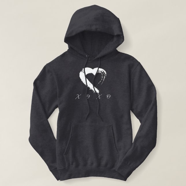 Moon Heart XOXO Sweat - shirt à capuche (Design devant)