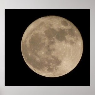 Moon Imprimer Astronomie lunaire Poster Pleine lun