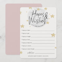 Moon lance des espoirs et des souhaits Carte Baby 
