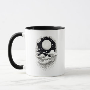 Moon Mug   Mug céleste   Imprimé sur les deux côté