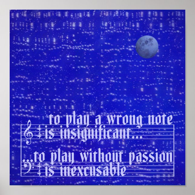 Moon Music Poster (Devant)