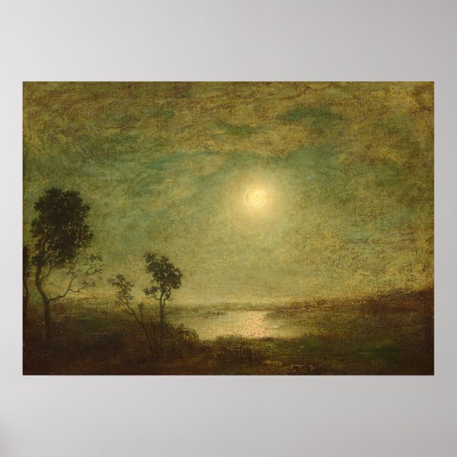 Moonlight - Ralph Albert Blakelock Poster d'art (Devant)