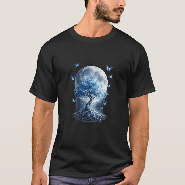 Moonlight Tree White T-Shirt (Devant)