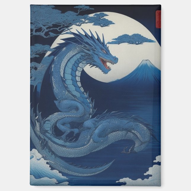 Moonlit Dragon of Fuji Magnet (Recto)