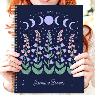 Moonlit Moon Phase Garden 2025 Nom personnalisé