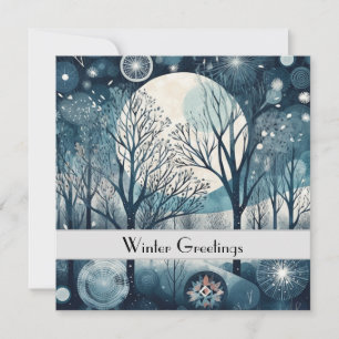 Moonlit Nordic Forest, personnalisable