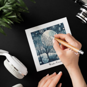 Moonlit Nordic Forest, personnalisable
