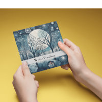 Moonlit Nordic Forest, personnalisable