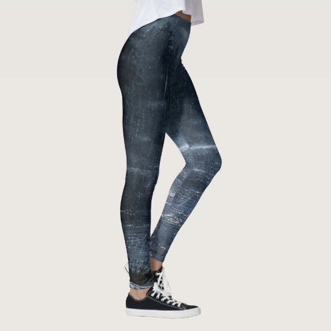 Moonlit Rain Lake Leggings - Atmospheric Design (Droite)