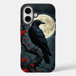 Moonlit Raven iPhone 16 Coque