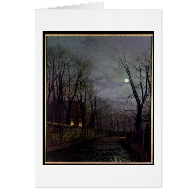 Moonlit Street Scene, 1882 (oil on canvas) 2 (Devant)