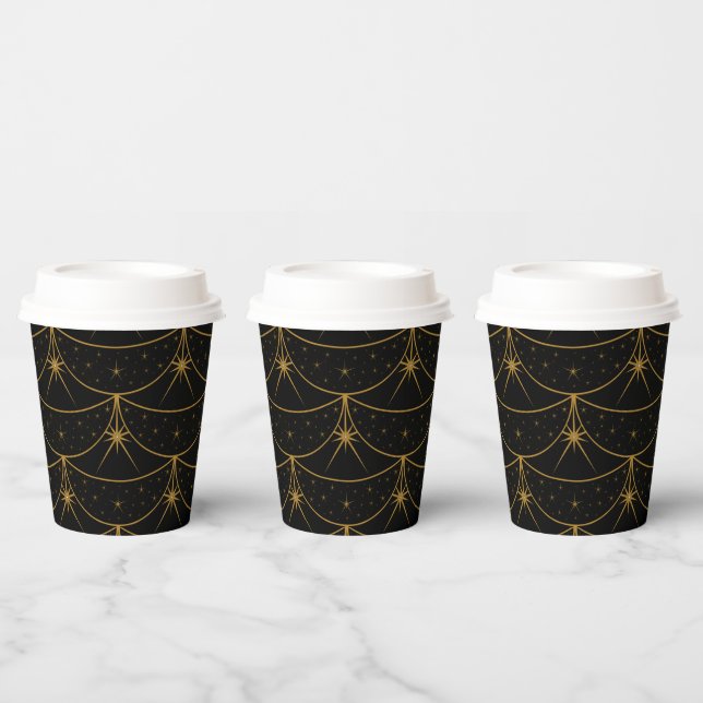 Moons et étoiles 8oz. Gobelets en papier (Multi)
