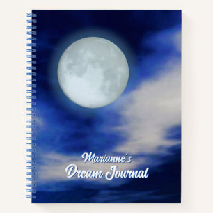 Moonscape avec Moonlit Clouds Dream Journal