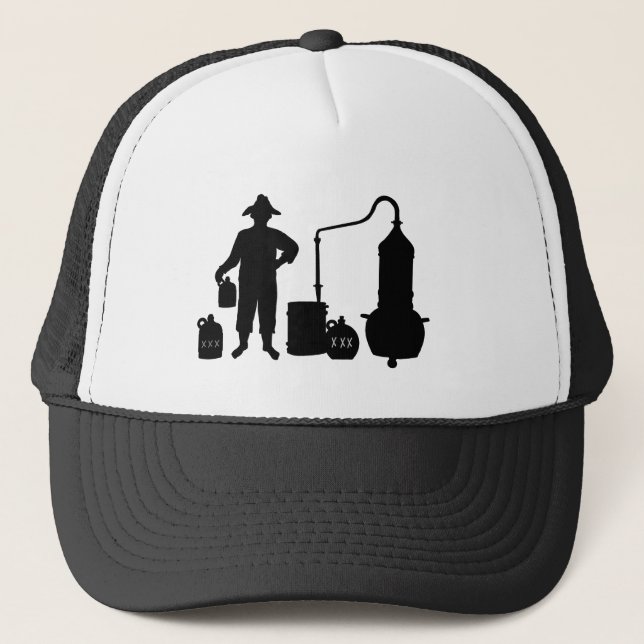 Moonshine Silhouette Truckers Casquette (Devant)
