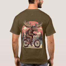 Moose à vélo T-shirt classique