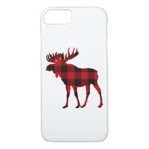 Moose coque iphone Buffalo Plaid Christmas Moose