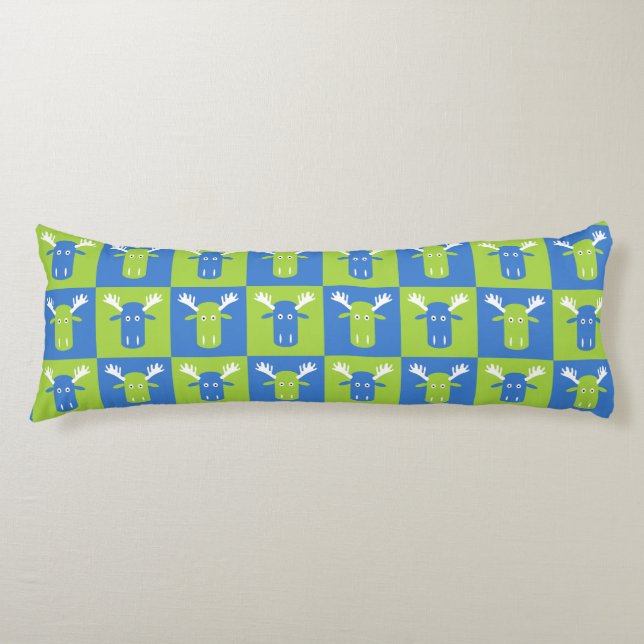 Moose Head Pop Art body coussin (Devant)