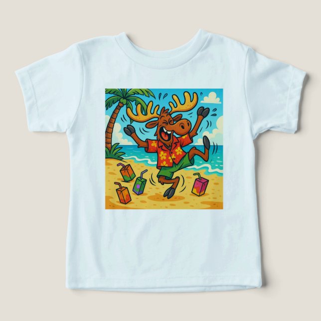 Moose+Juice = Débridé –Un Tee-shirt énergique d'ét (Design Recto)