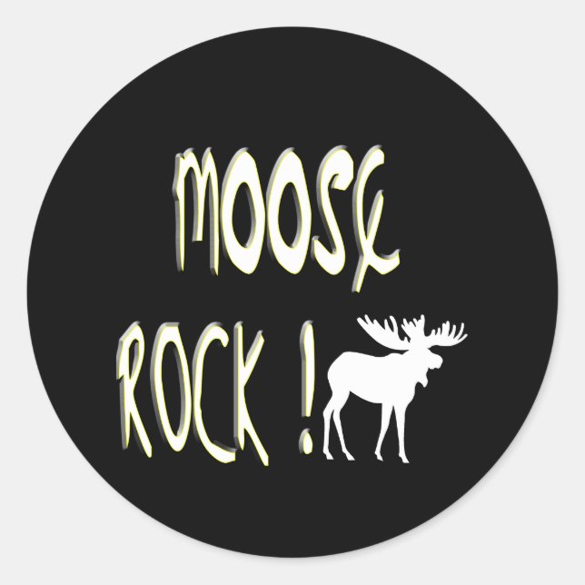 Moose Rock ! Autocollant (Devant)