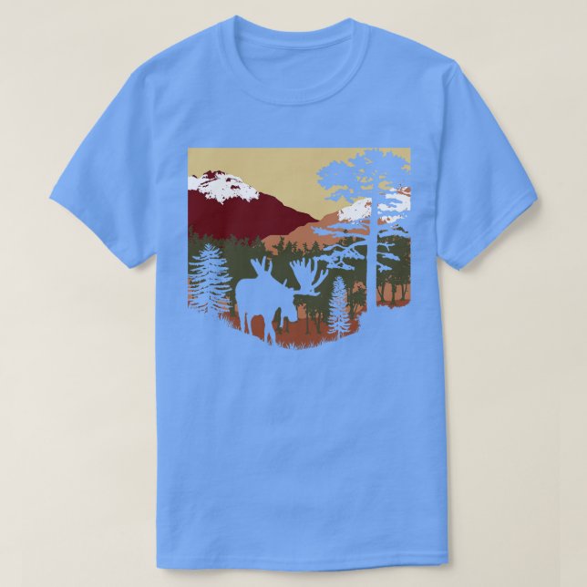 Moose Sunset TShirt (Design devant)