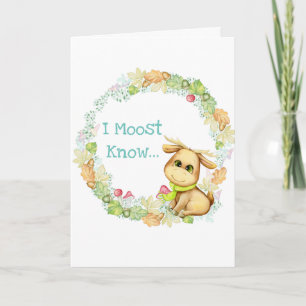 Moose Valentines Carte Jour Fête