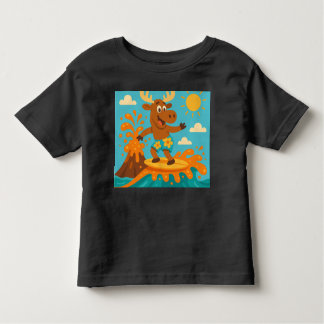 Moosecano Splash ! - Soda Volcano Surf T-Shirt Enf