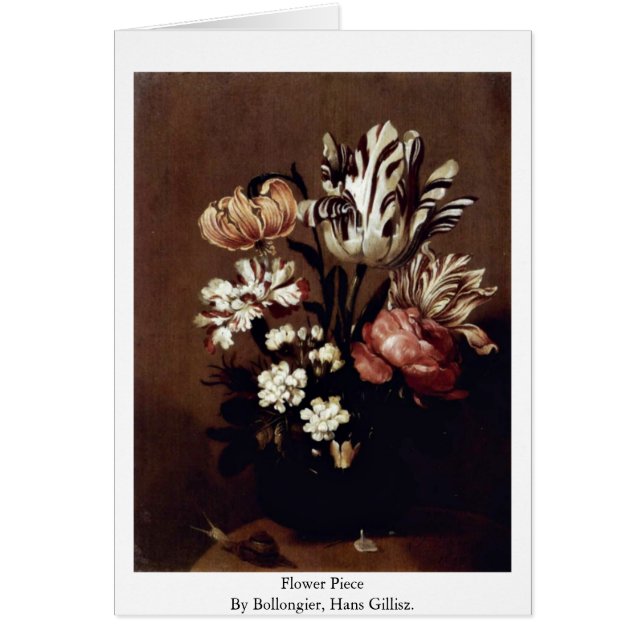 Morceau de fleur par Bollongier, Hans Gillisz. (Devant)