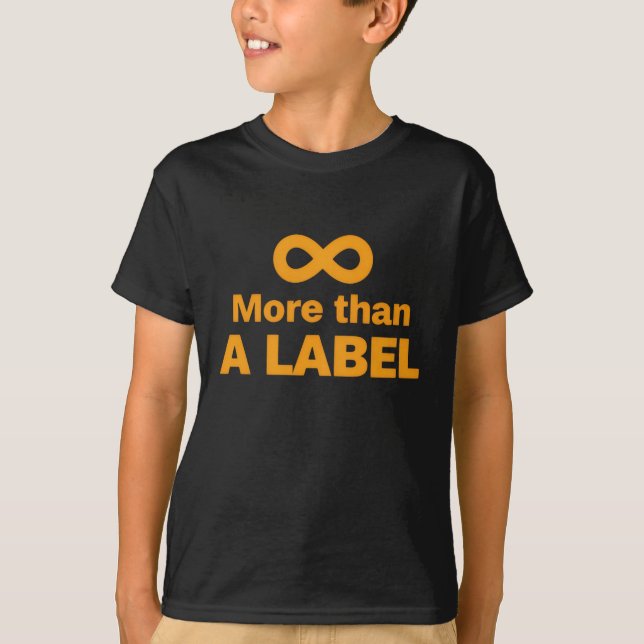 More Than a Label – Neurodiversity Pride T-Shirt (Devant)