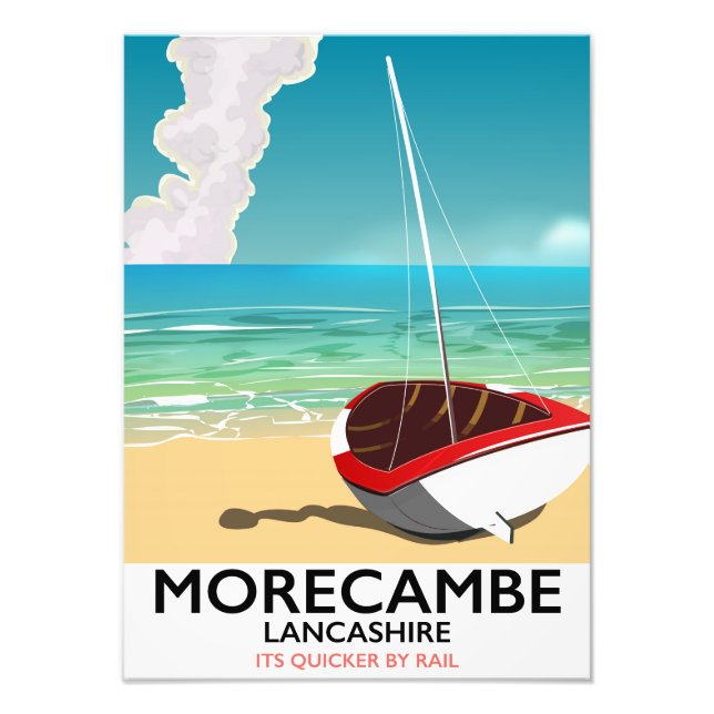 Morecambe, Lancashire poster de voyage en bord de  (Devant)