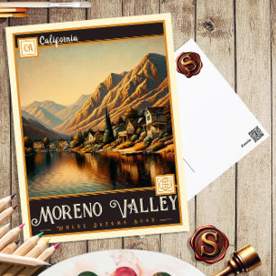 Moreno Valley, Californie   Carte postale Vintage