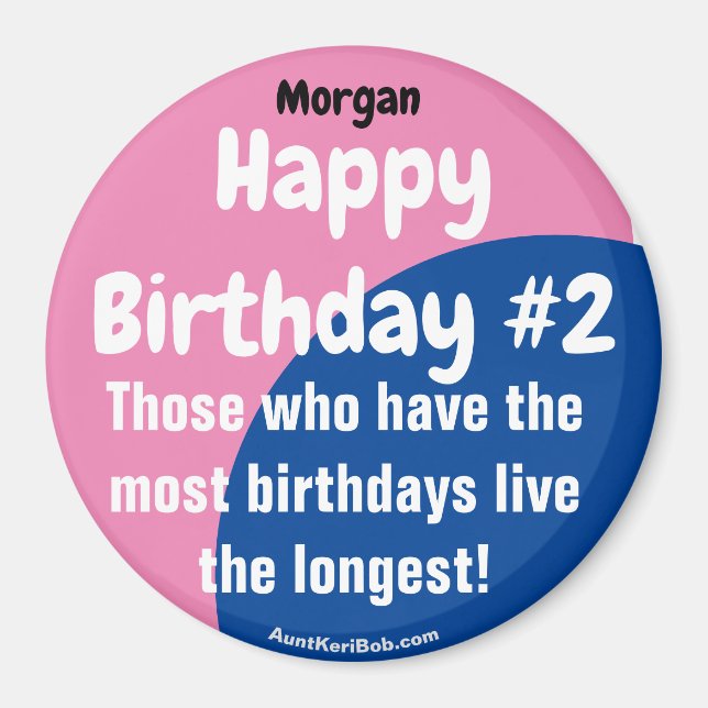 Morgan Joyeux anniversaire #2 Girl Magnet (Devant)