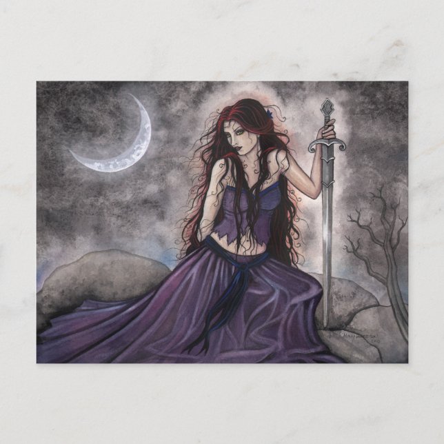 Morgan Le Fay  Carte postale de fantasy (Devant)