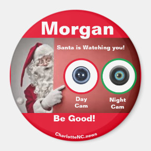 MORGAN Père Noël regarde Magnet