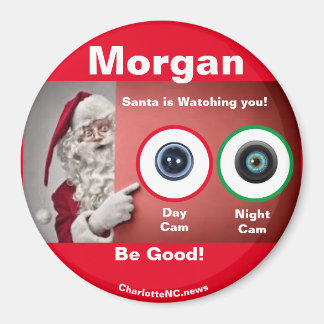 MORGAN Père Noël regarde Magnet