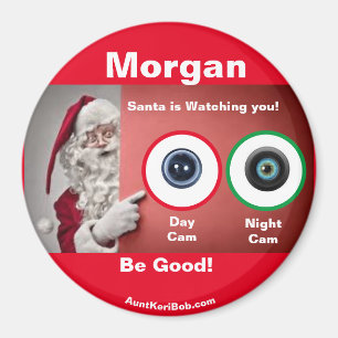 Morgan Père Noël regarde Magnet