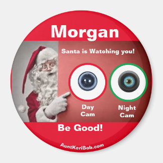 Morgan Père Noël regarde Magnet