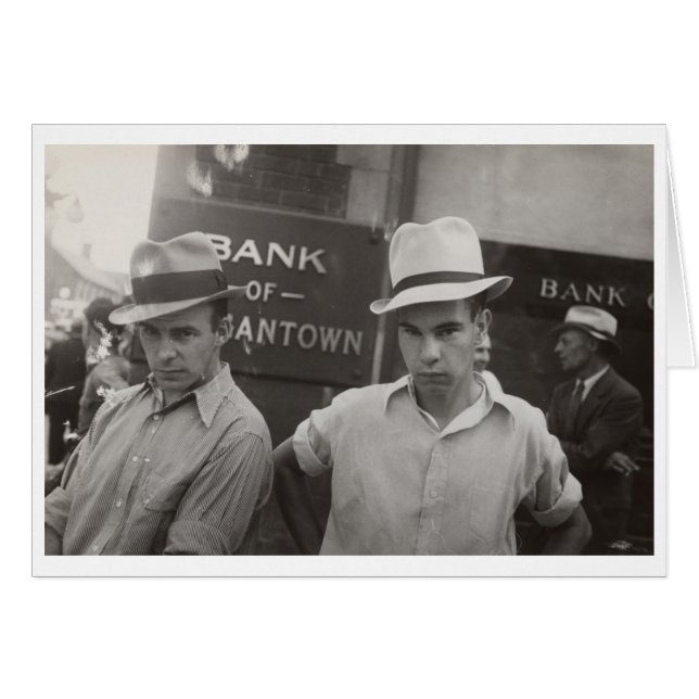 Morgantown West Virginia par Walker Evans Card (Devant horizontal)
