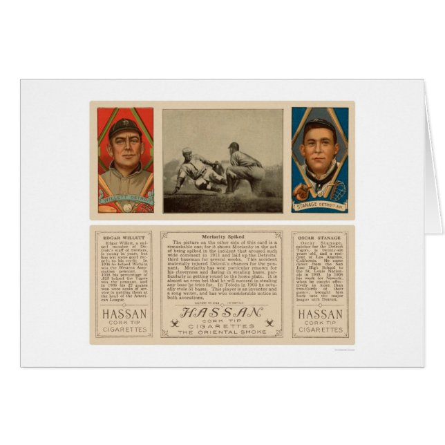 Moriarty Spiked Tigers Baseball 1912 (Devant horizontal)